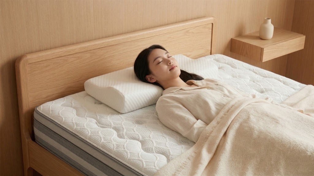 側睡需要的支撐高度通常比仰睡多出 2-4 公分。本系列在設計上強化了枕頭兩側的支撐強度。當您透過墊片增加高度時，兩側的護肩區域會同步提升，確保翻身時肩膀與耳根處獲得完美承托。