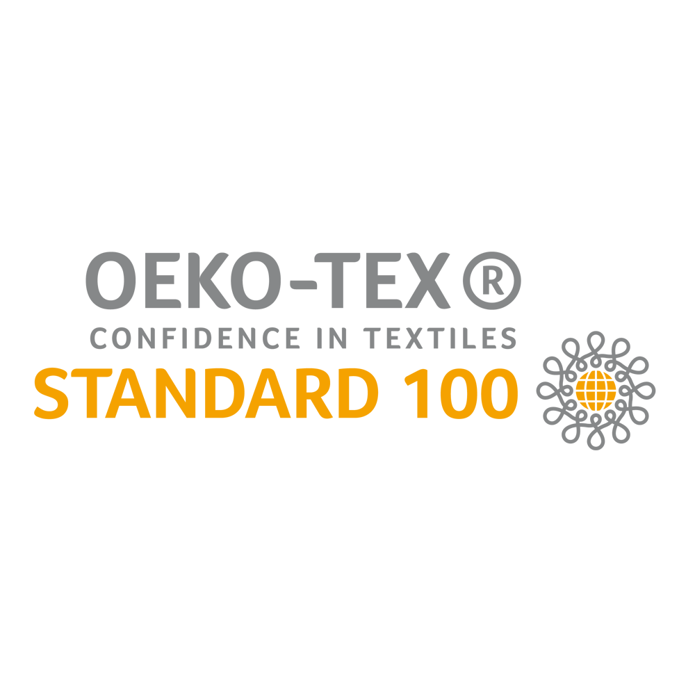 是國際知名的紡織品無毒安全標章，旨在確保從紗線到成品皆無致癌、致敏等有害化學物質。該認證廣泛用於嬰幼兒服裝、床單、成衣及皮革，認證模組包含甲醛、重金屬等超過1000種有害物檢測，是確保親膚安全的指標。
